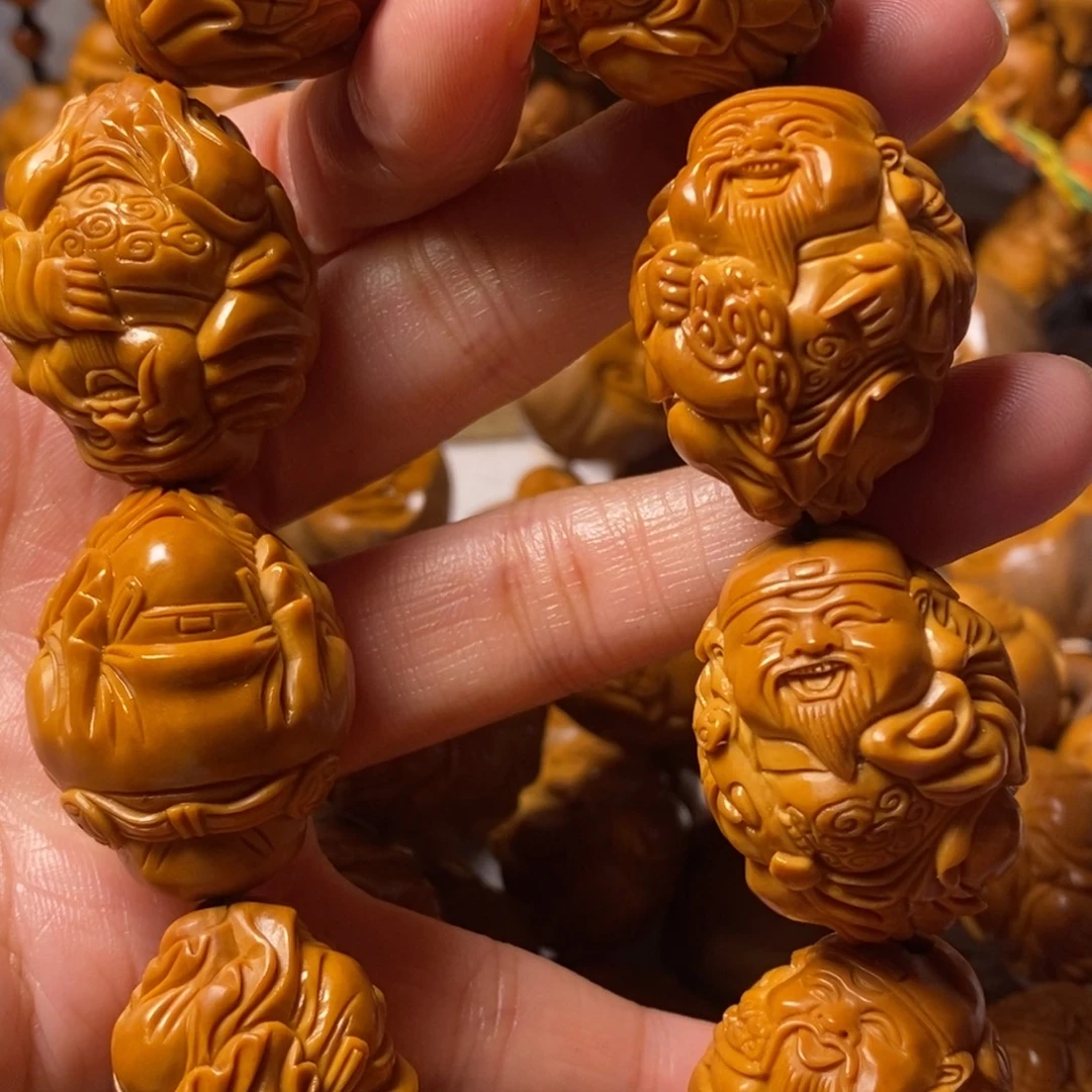 古***来手串/手链橄榄核精品八大财神