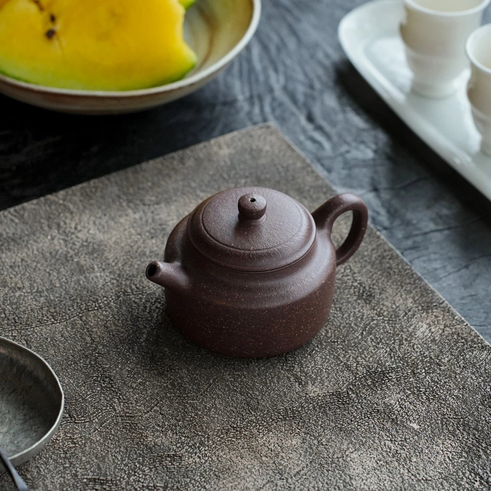 【松泉茶器】x尧日辰光丨《小德钟 手工桃花泥（电）》 130cc