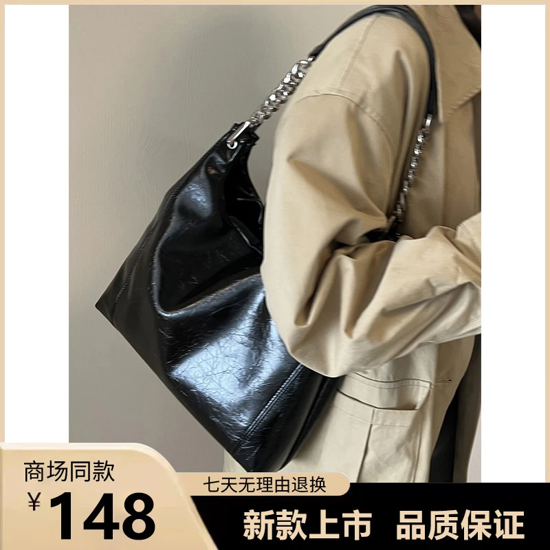 2025新款托特包四季款大容量通勤包小众复古时尚单肩腋下包