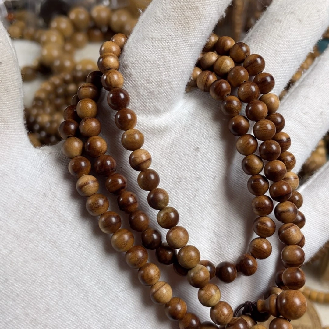 谦***让檀香木手串/手链/老山檀香108✖️0.6横纹风化沉水油脂线