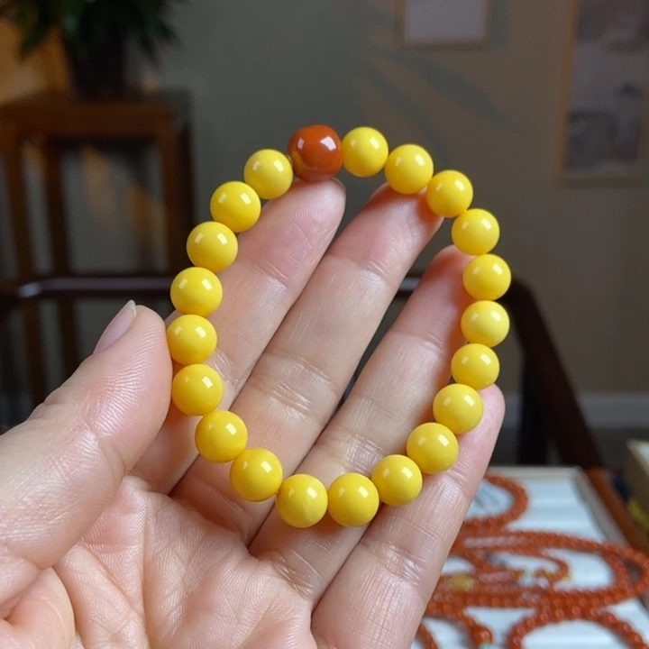 琥珀手链未镶嵌蜜蜡手串9