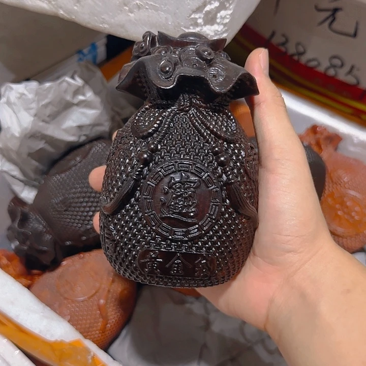 木黑檀木15钱袋一个