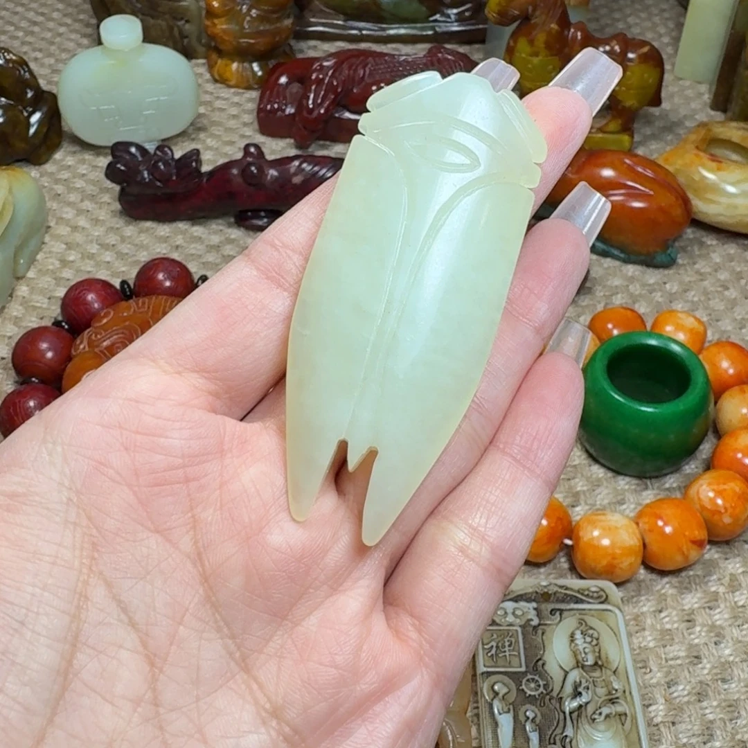 白玉菩提吊坠挂件