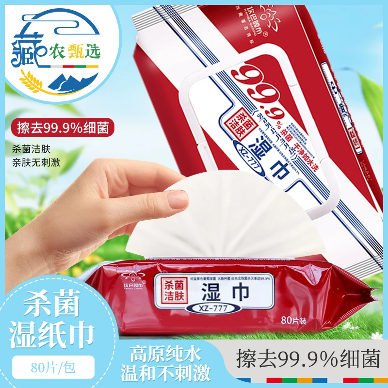 KANBA GARPO/坎巴嘎布西藏藏本草杀菌湿巾洁肤湿巾80片启封装