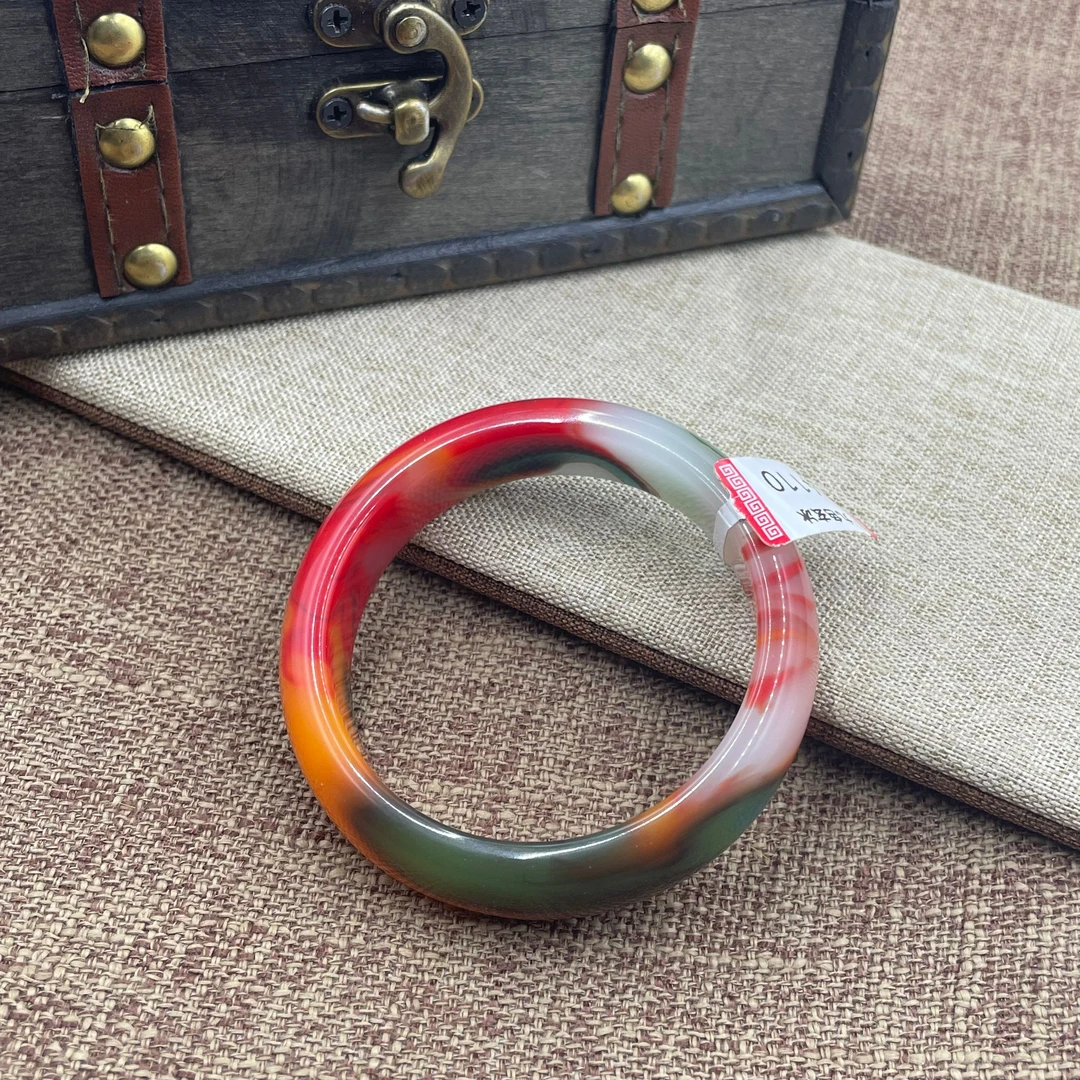 非金属珐琅手镯 4110  红色闭口手镯时尚百搭气质