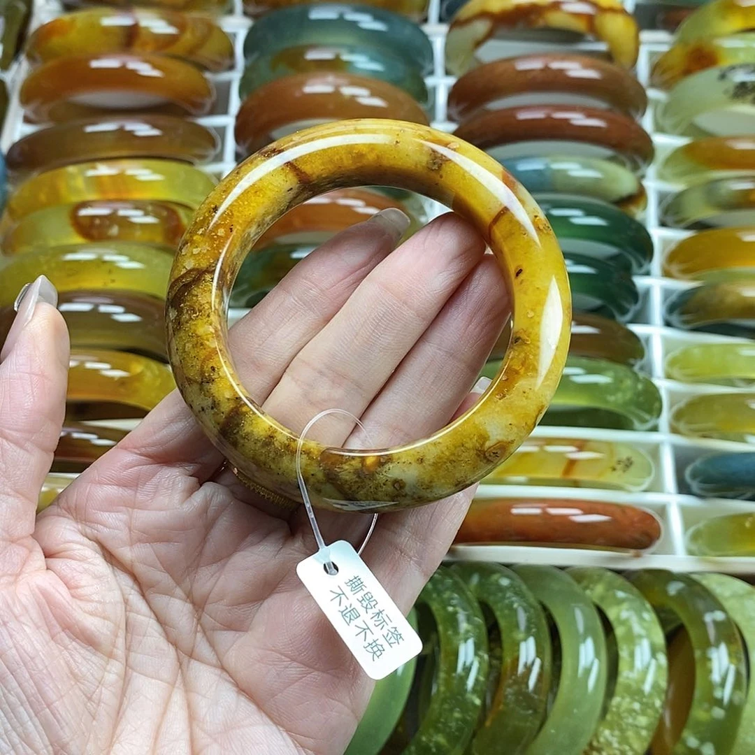 未镶嵌蛇纹石玉手镯56