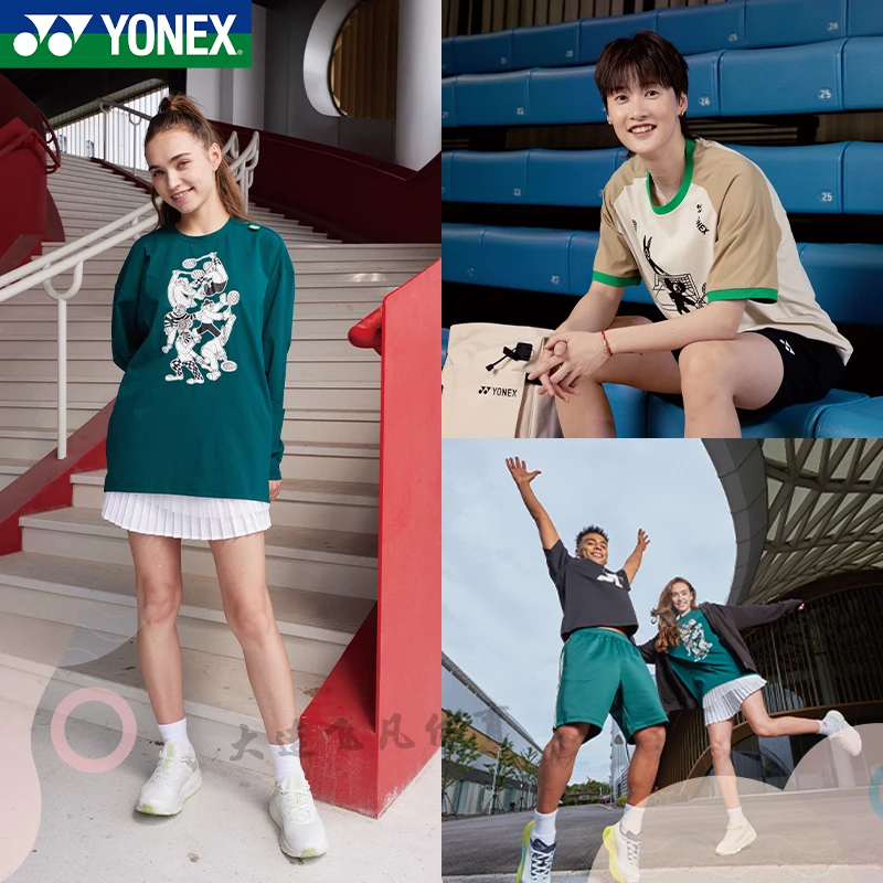 YONEX/尤尼克斯艺术家联名款系列 羽毛球服 男女同款短袖运动Polo