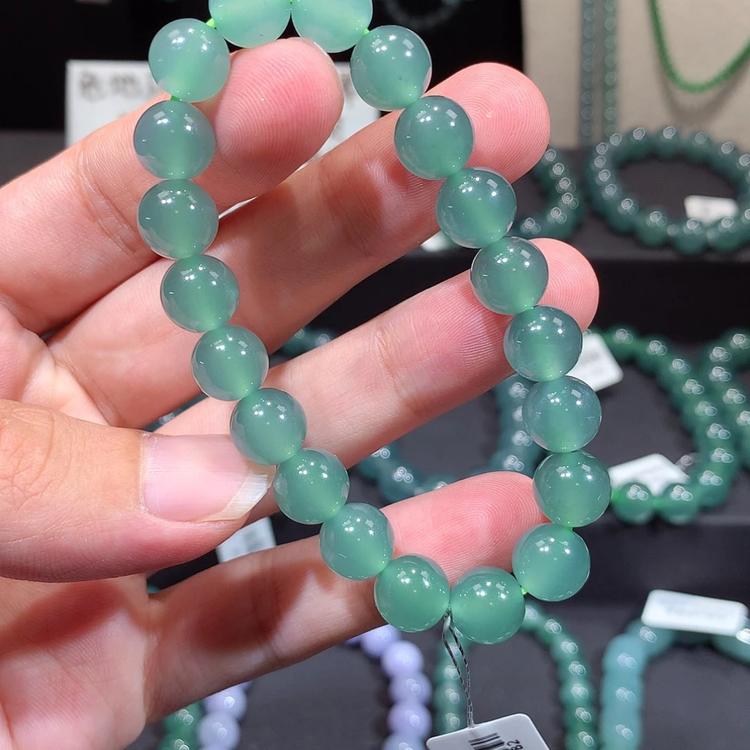 未镶嵌手链翡翠天然a货翡翠手串9.6