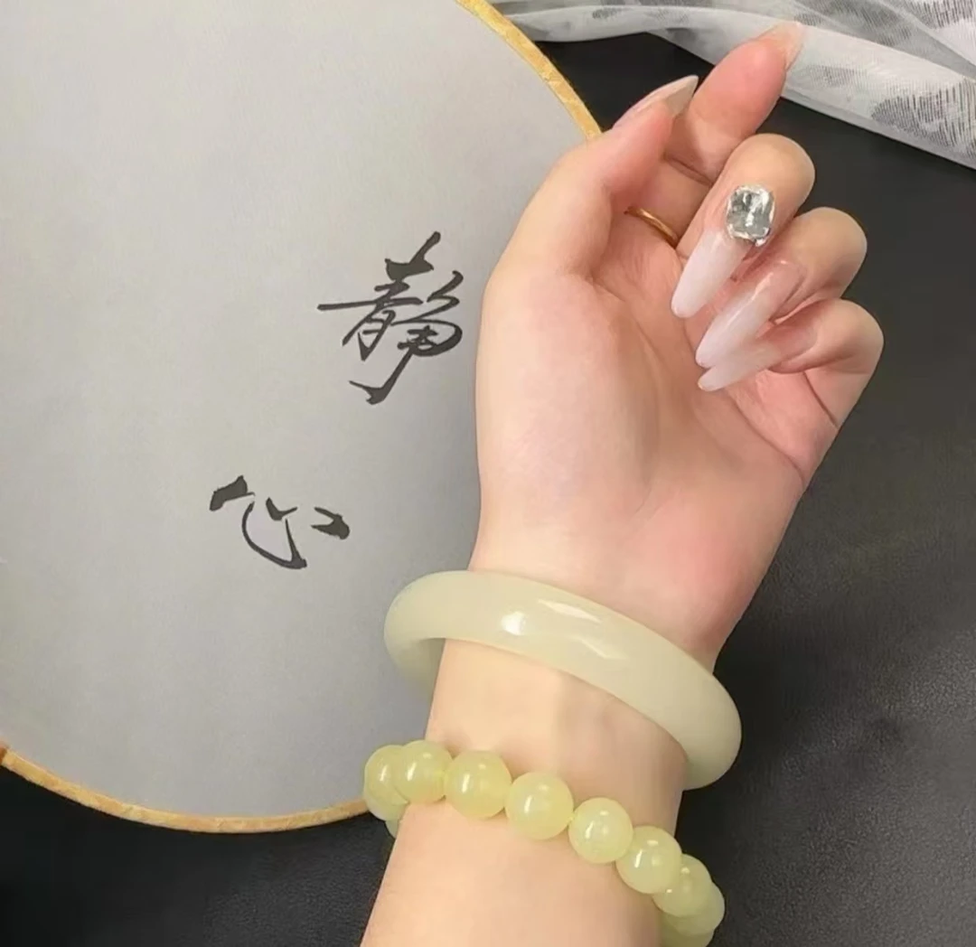 天然辰砂星尘精美文玩手镯H-0052