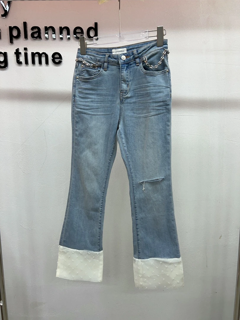 JINJIN.FS（1681）【NO退NO换】百搭时尚休闲牛仔裤