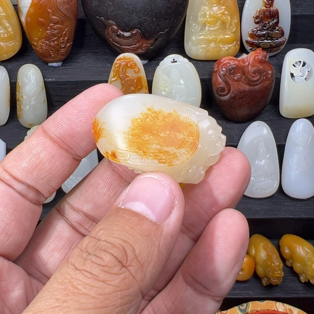 和田玉颈饰未镶嵌泼*