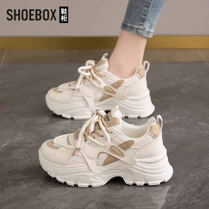 达芙妮集团鞋柜老爹鞋女新款爆款鞋子春季休闲百搭厚底鞋运动潮鞋