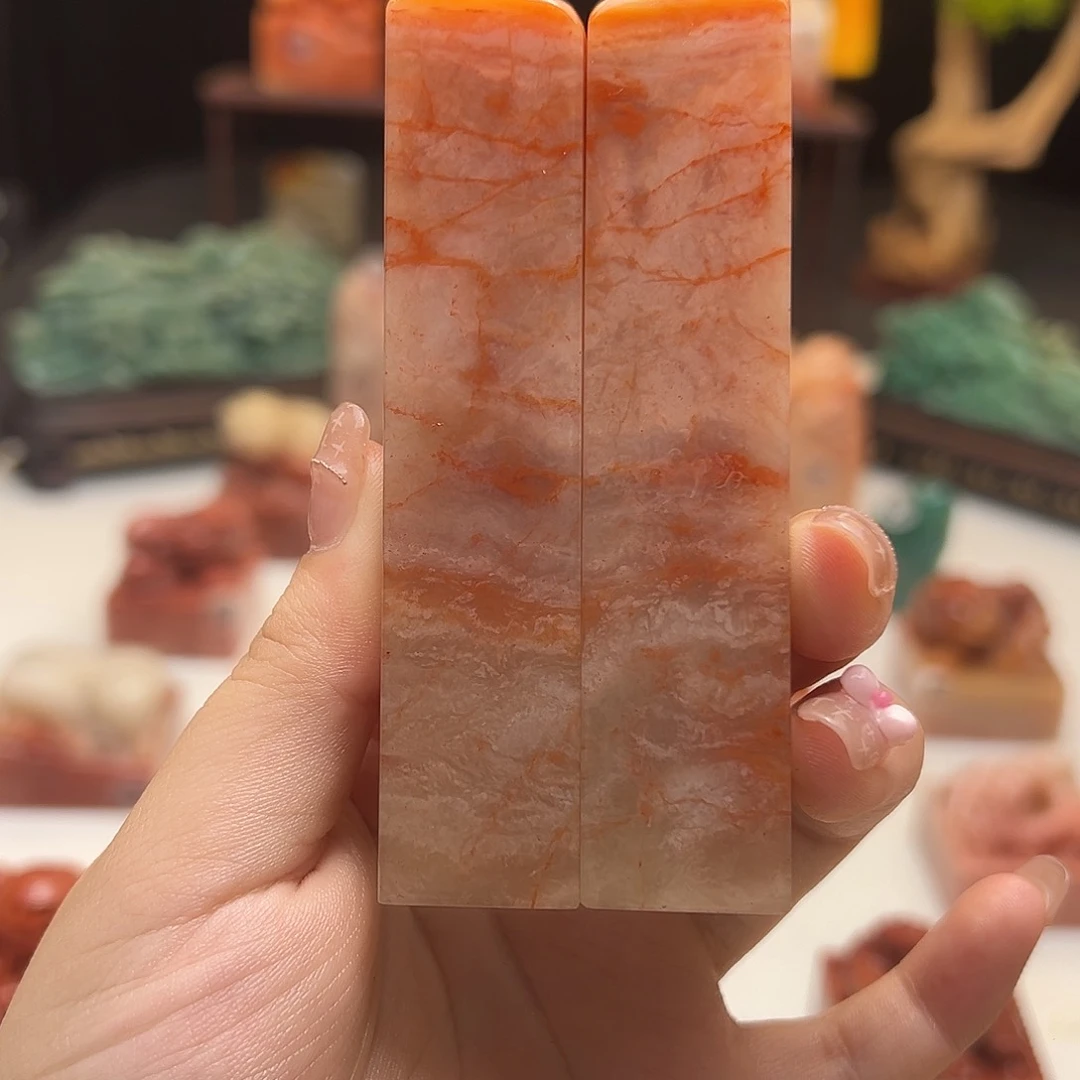 寿山石印石团****安手工制作