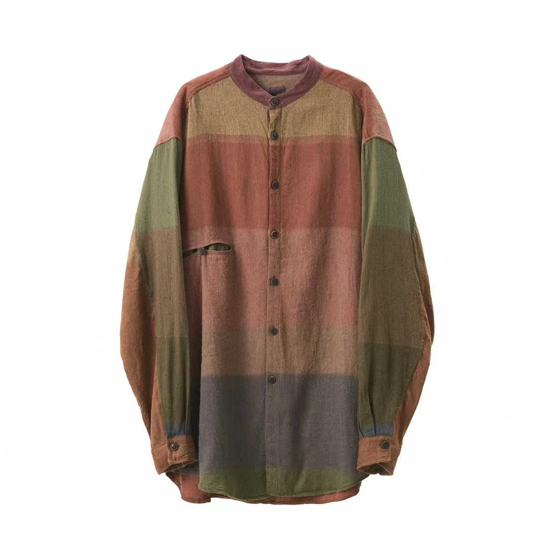 左岸迷香 衬衫 Z25FW9002-1 小众文艺气质百搭休闲舒适慵懒复古