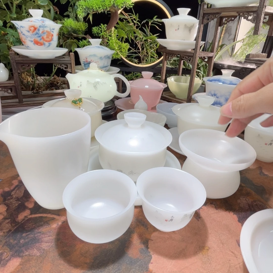 姑***i素烧布袋➕壶承➕公道杯➕茶漏➕小布袋➕反扣杯水墨山居