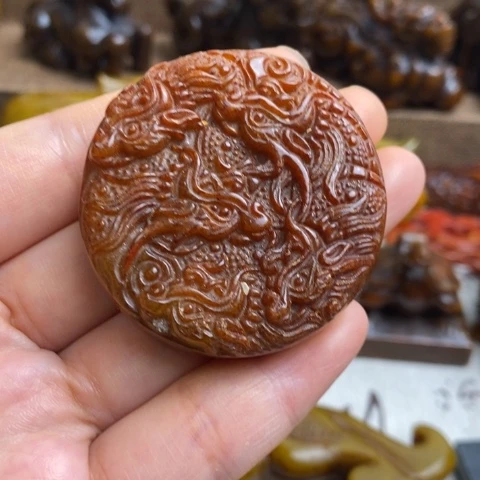 蛇纹石玉未镶嵌颈饰23