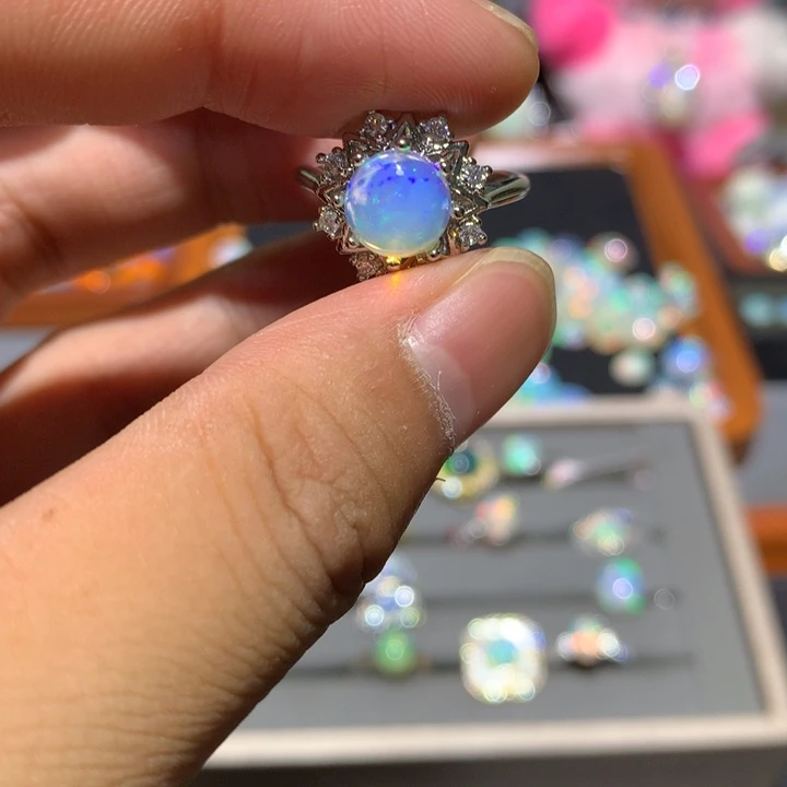 欧泊合金欧泊戒指
