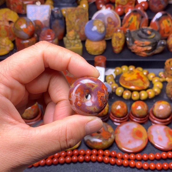 玛瑙/玉髓平安扣未镶嵌