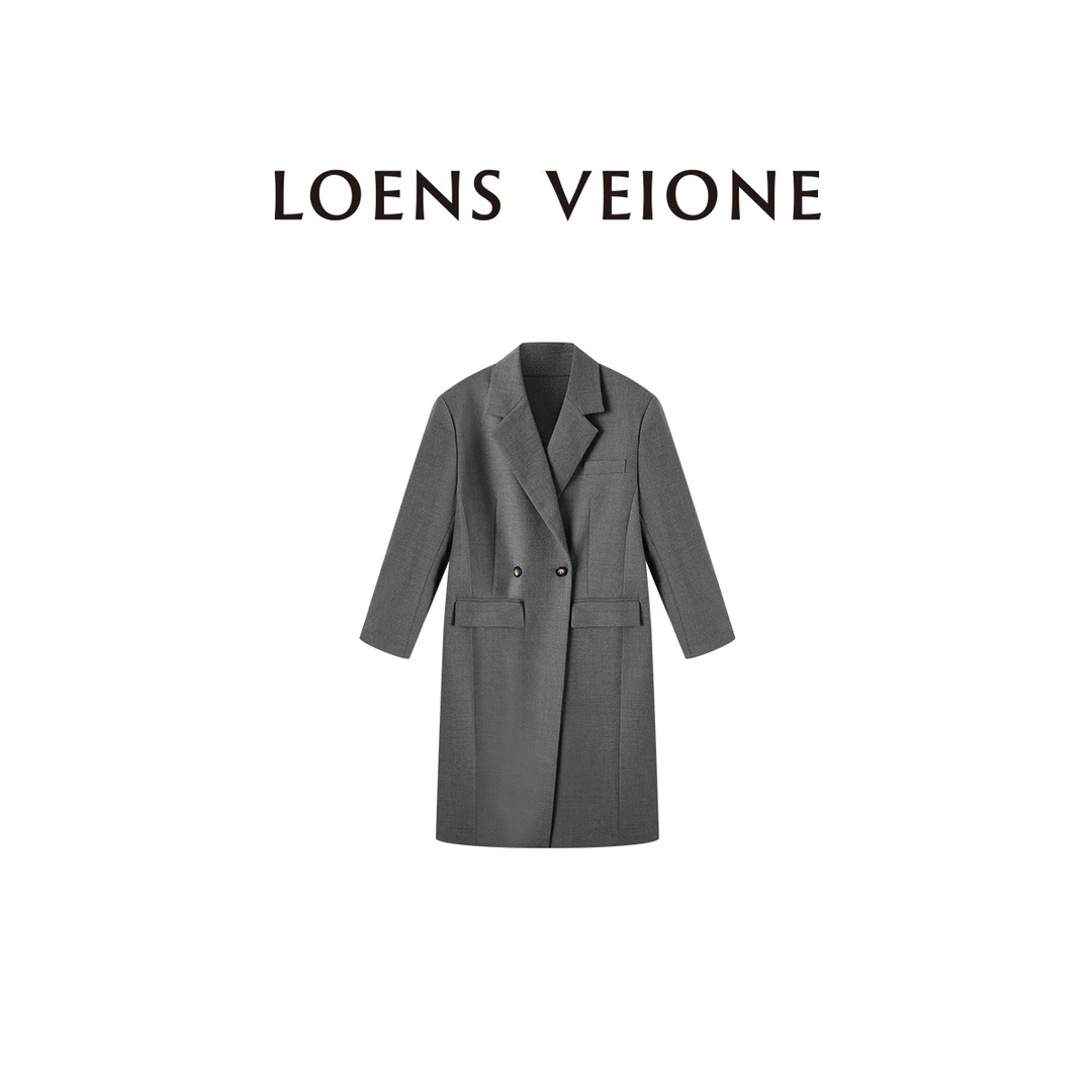LOENS VEIONE/罗拉【鲲之梦境】【海蒂斯】绵羊毛轻奢大衣24CVCB0247N