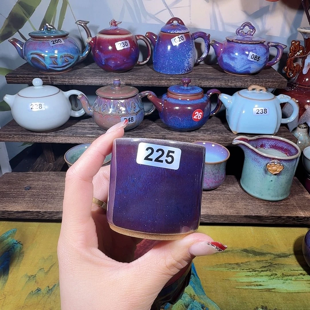 钧瓷……窑变……杯子～杯子……微瑕