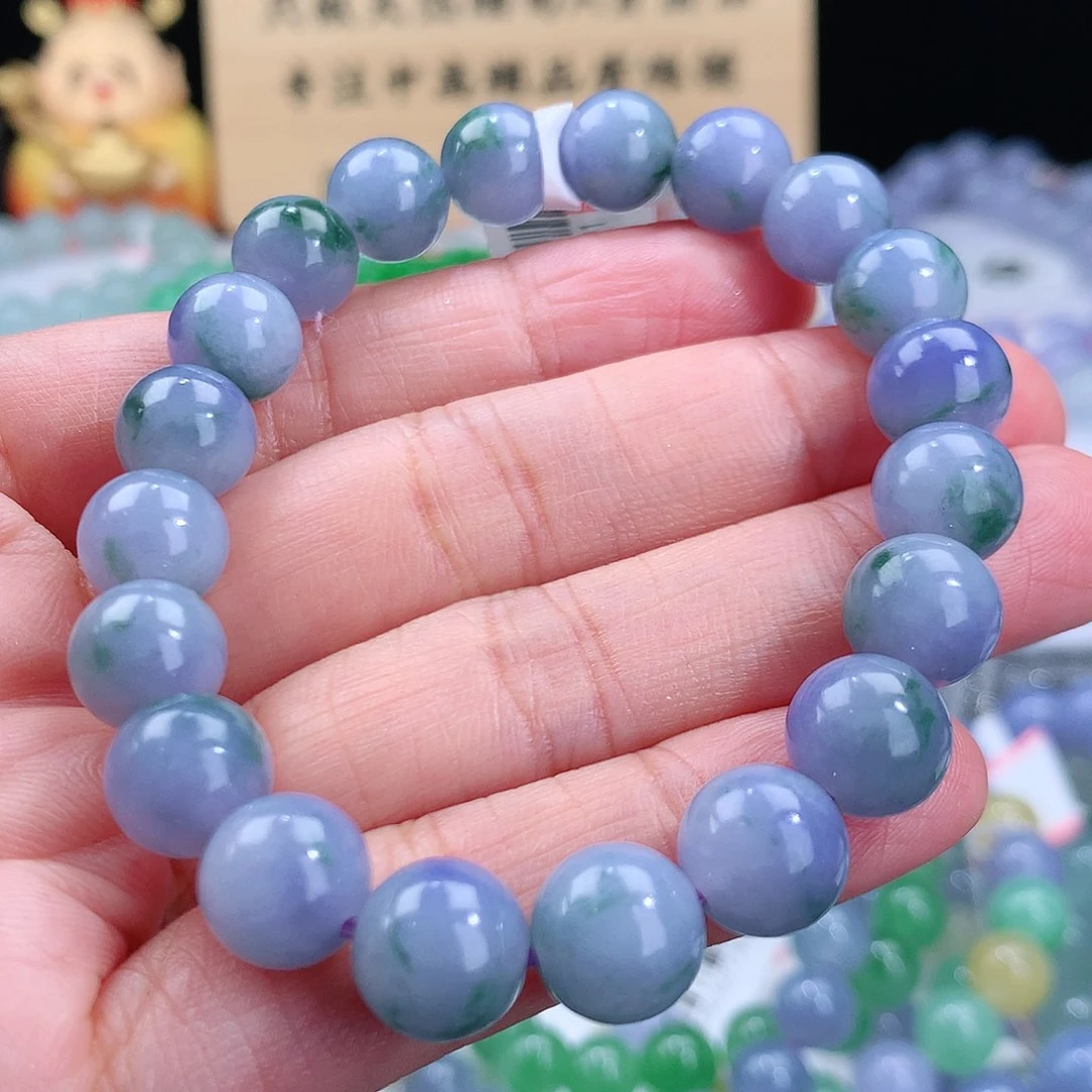 翡翠手链未镶嵌卡9.6mm