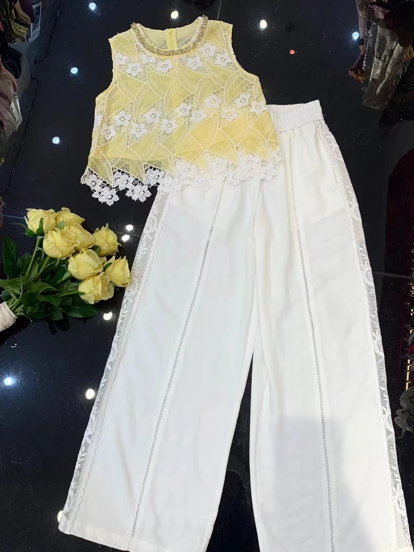 淑雅服饰    直筒休闲裤女春夏宽松高腰百搭【棉麻裤】50021