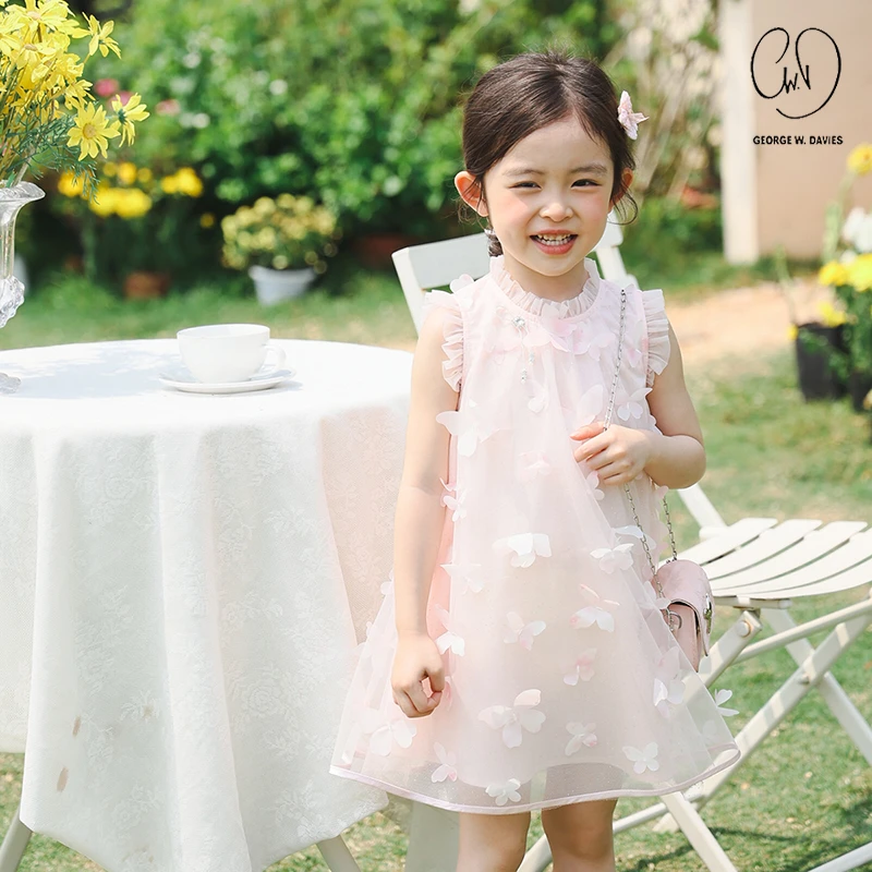 GEORGE W.DAVIES【蝶舞翩翩】女童连衣裙SPG0073夏季裙子夏装公主裙