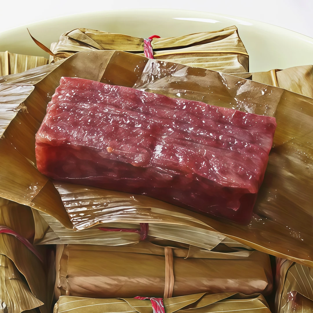 新品《黑糯米黄粑》《红糖黄粑》竹叶四川特产传统手工制作真空包装