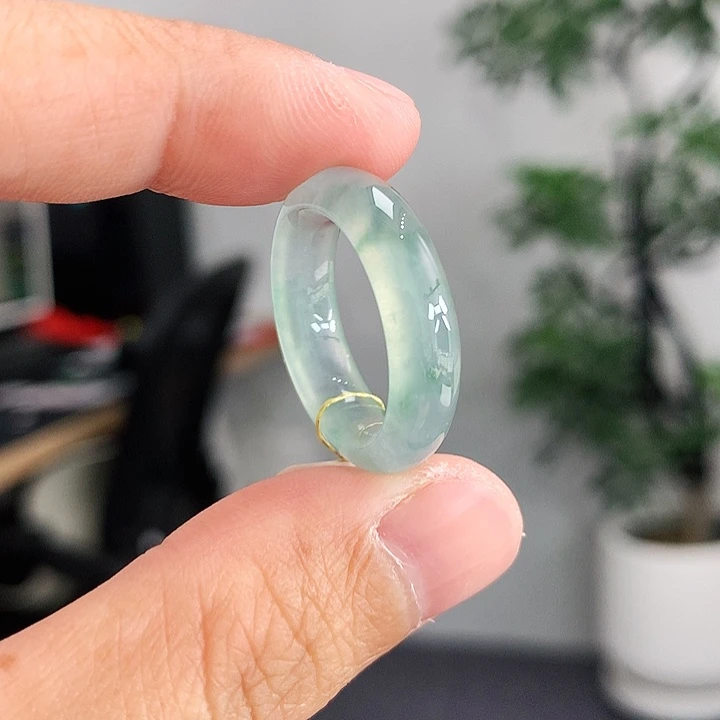 翡翠未镶嵌戒指13-14号