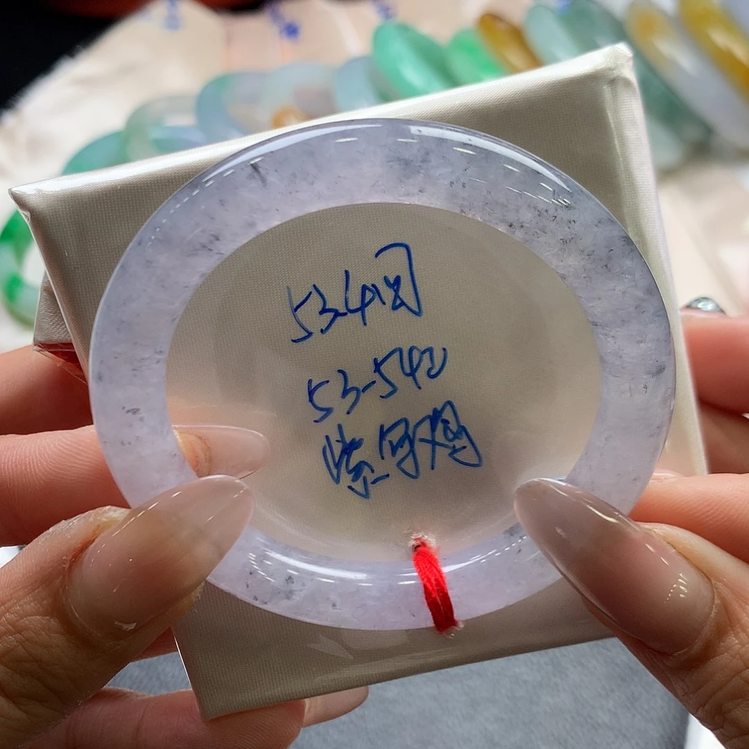 翡翠未镶嵌手镯53.4圆