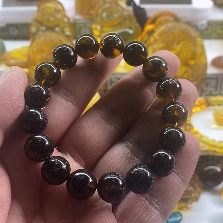 琥珀珠宝奇石未镶嵌手串