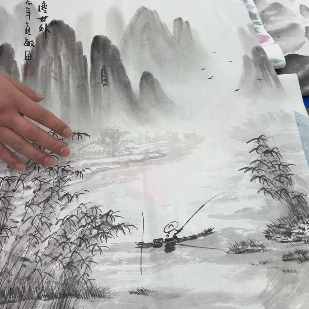 国画宣纸纯手绘字画