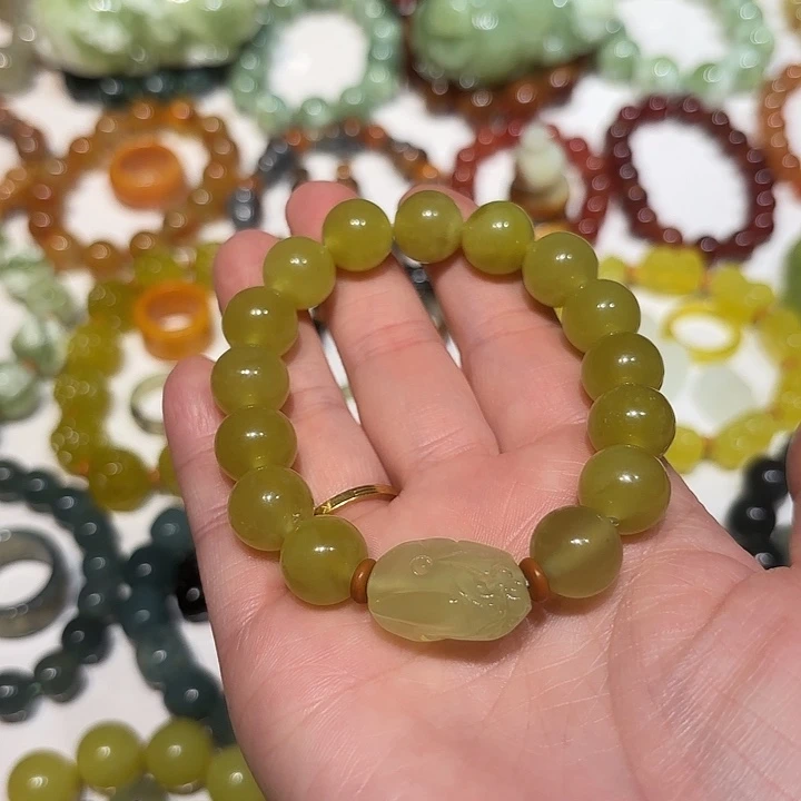 蛇纹石玉未镶嵌手串