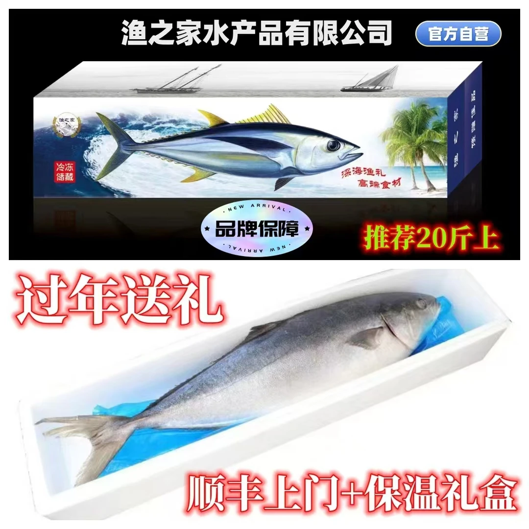 礼品 礼盒 海洋大青甘鱼鰤鱼船冻速冻新鲜佳节互送发货