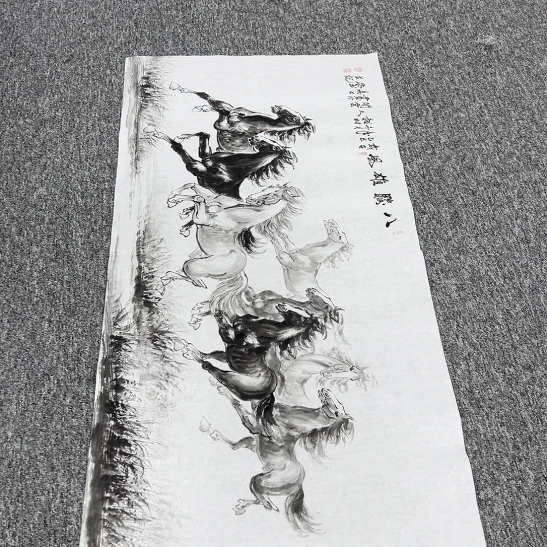 国画纯手工制作的