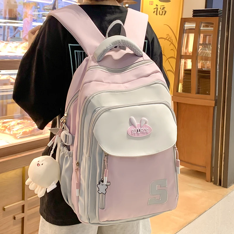 书包女生小学生2025新款女童高中初中生高颜值大容量女孩双肩背包