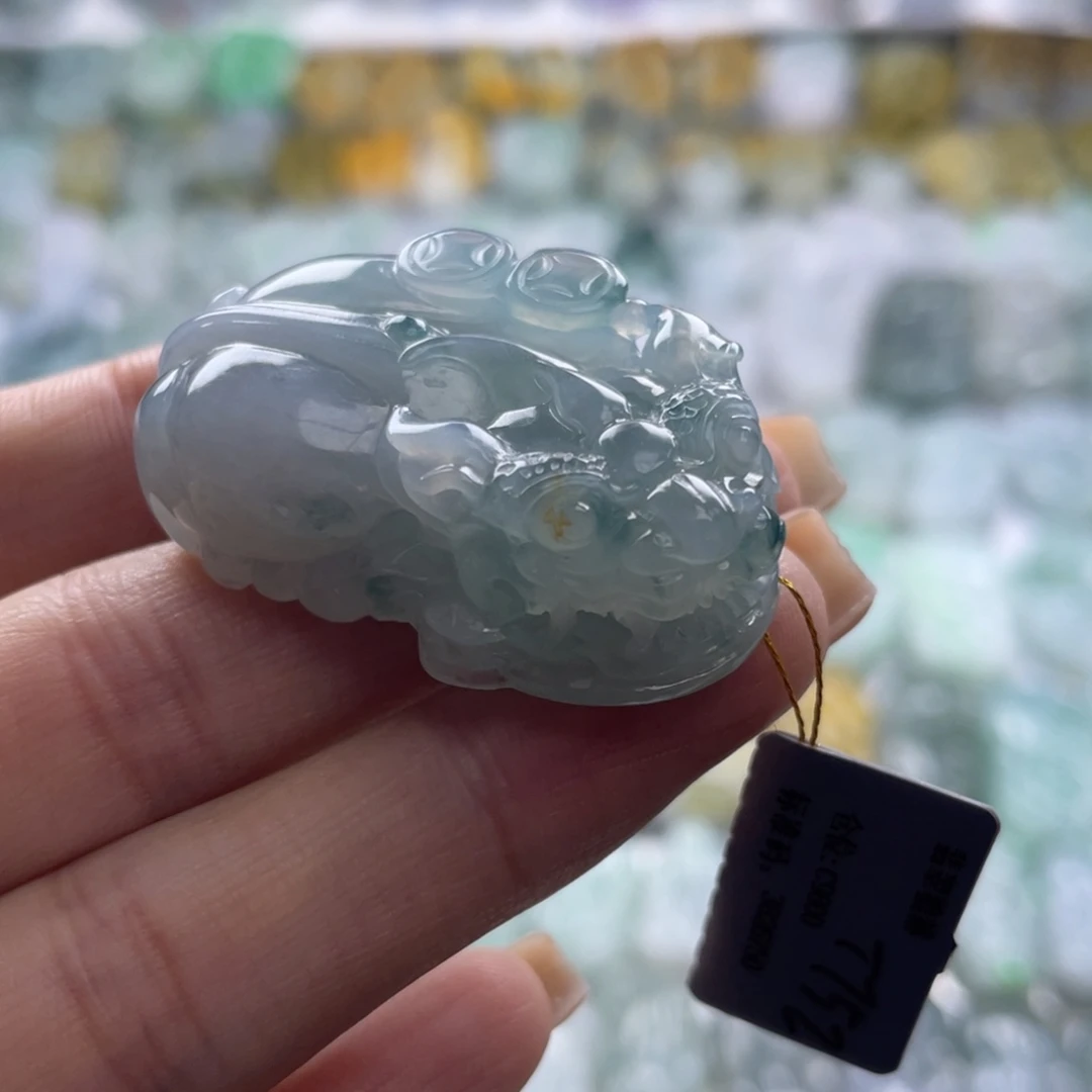 翡翠未镶嵌颈饰貔貅