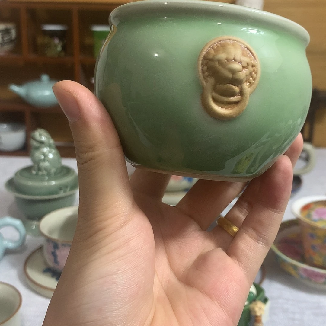 青瓷狮子头主人杯容量180