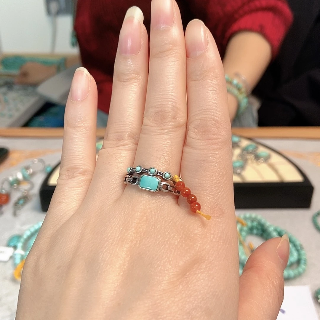 南红玛瑙银S925镶嵌珠宝奇石