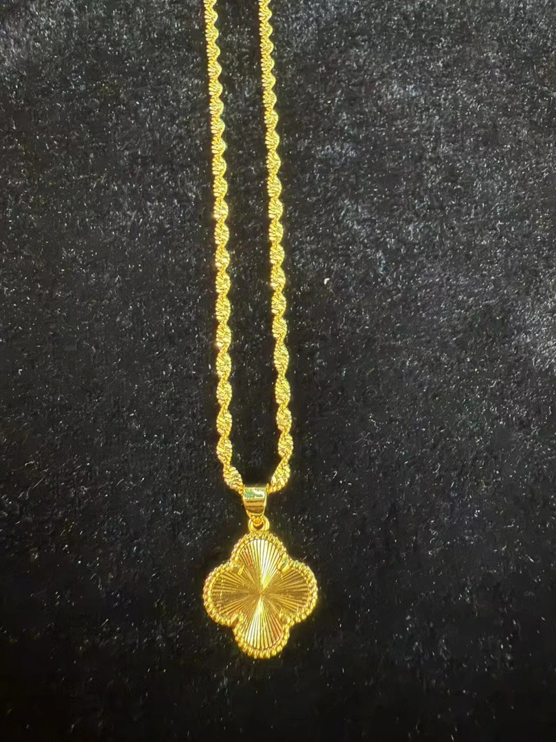 【安安粉丝专属】气质国潮合金四叶草吊坠赠合金链DH5509