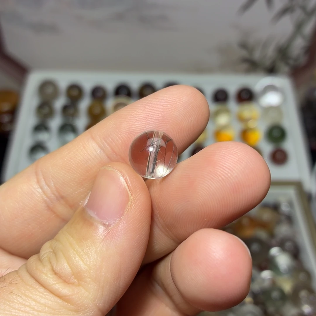 水晶未镶嵌手链10mm+发晶