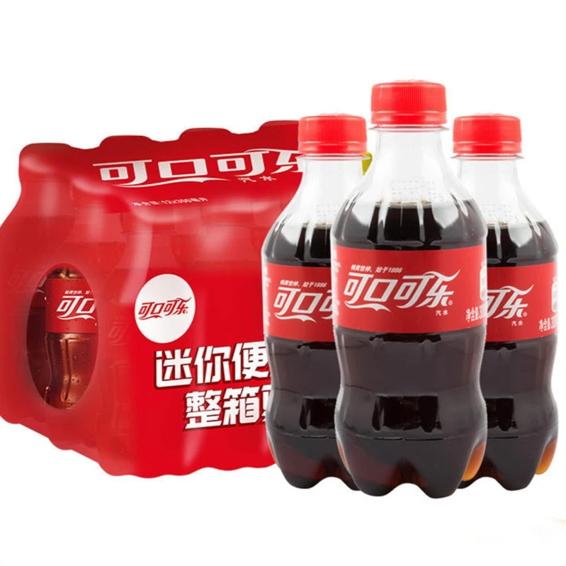 可口可乐300ml迷你小瓶装可乐碳酸汽水饮品批发饮料经典即饮