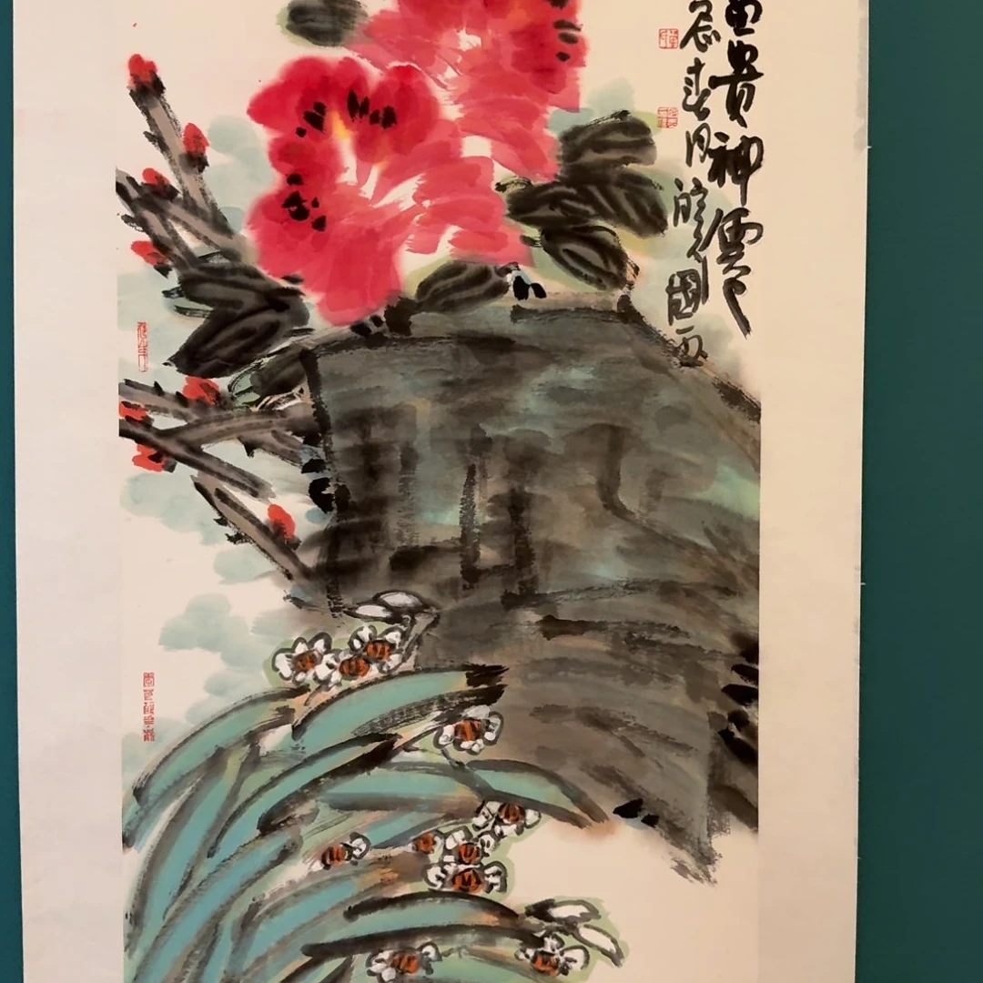 国画单老师作品画作画作