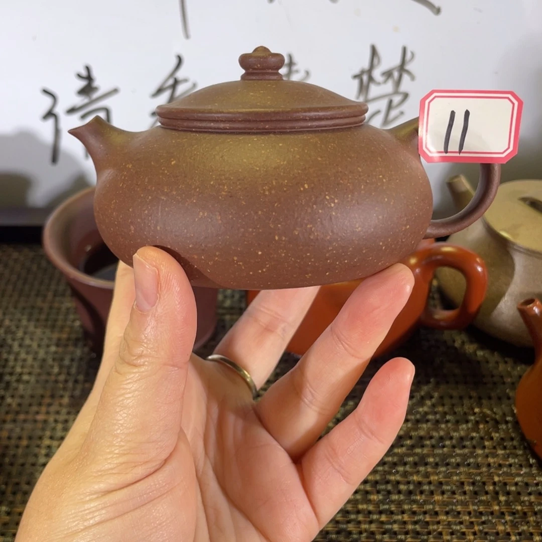 紫砂茶壶寒江微瑕