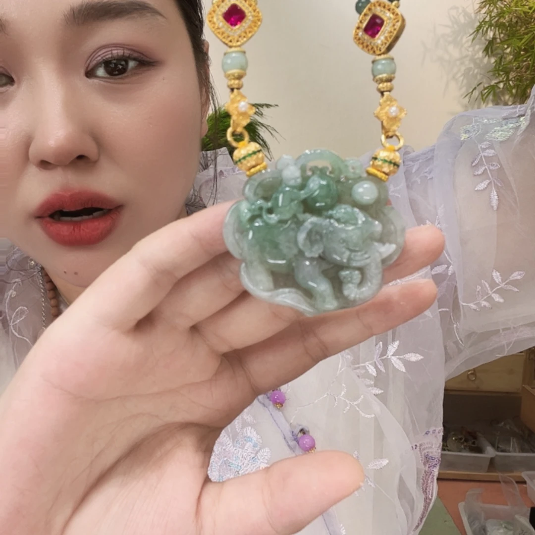 吊坠(赠链)合金翡翠国风