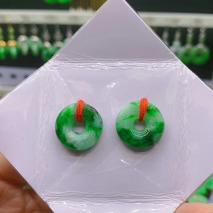翡翠耳饰未镶嵌耳坠