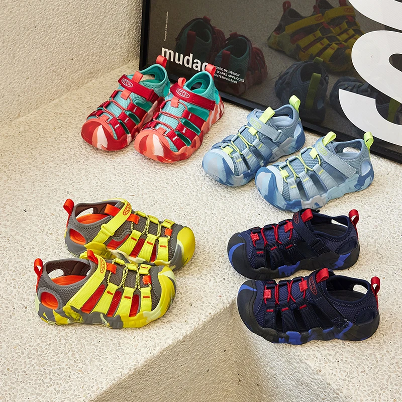 儿童凉鞋夏季软底防滑女童2025沙滩鞋男童溯溪运动鞋透气潮款包头
