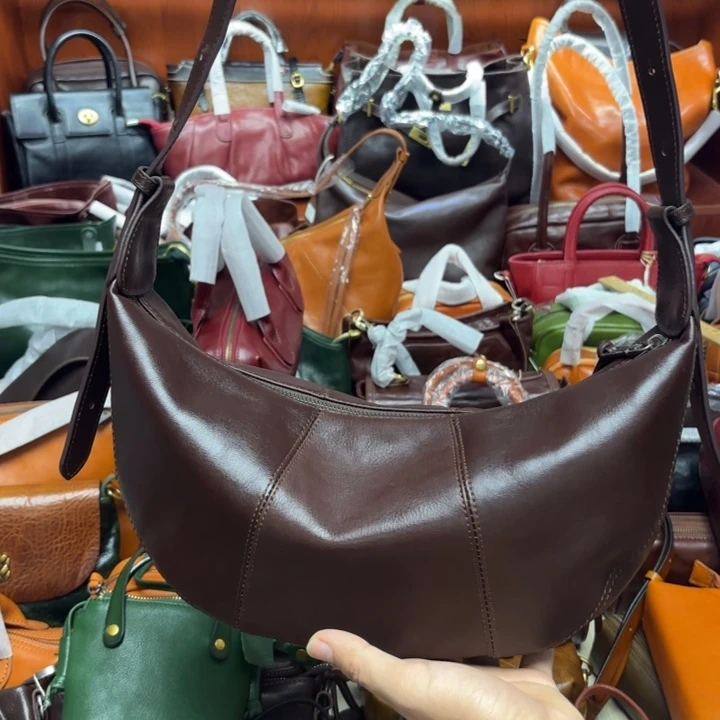 头层牛皮咖啡色牛角