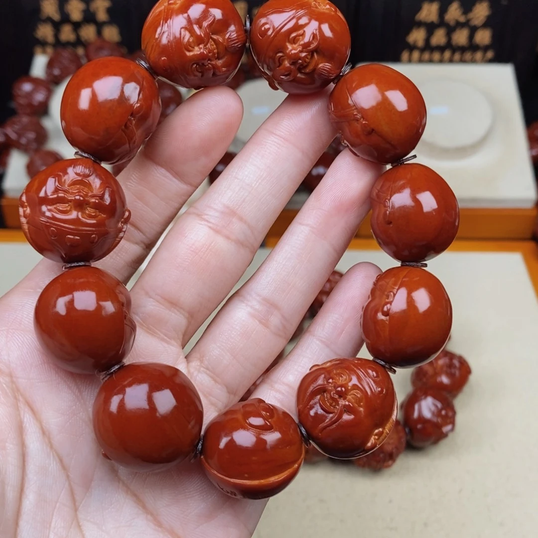 吊坠橄榄核财神财神