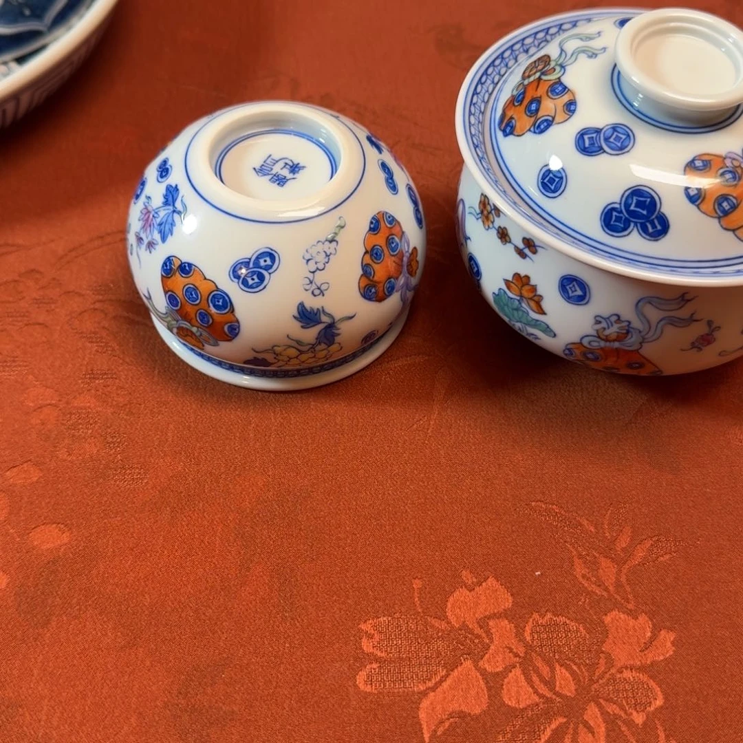 小****陶摆件手工手绘景的景德镇陶瓷